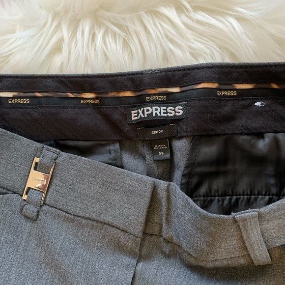 Express Editor Dress Pants Work Career Slacks Sz 0 - Picture 2 of 5